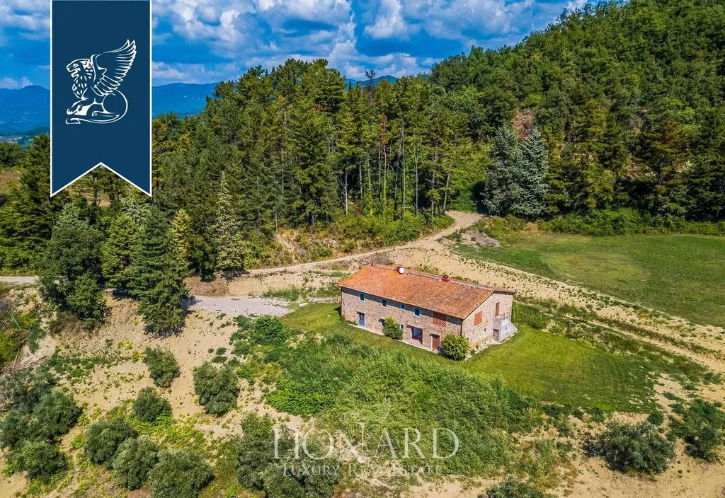 Vue aérienne - Historical Farmhouse with Pool in Dicomano
