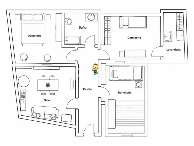 Plan - 3-Bedroom House with Chimney in Cabrillas