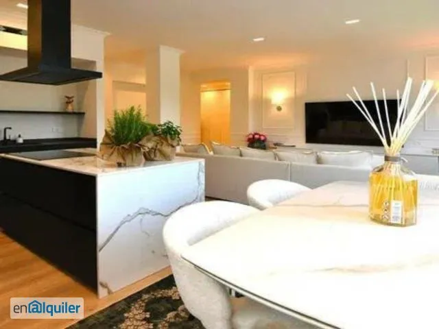 Köök - Apartment with Air Conditioning in Lagasca, Madrid