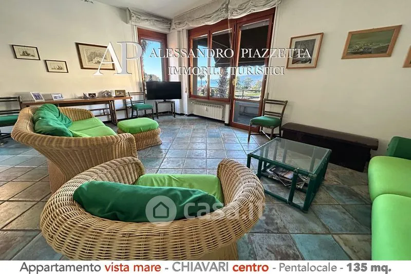 Séjour - Apartment with Sea View in Chiavari
