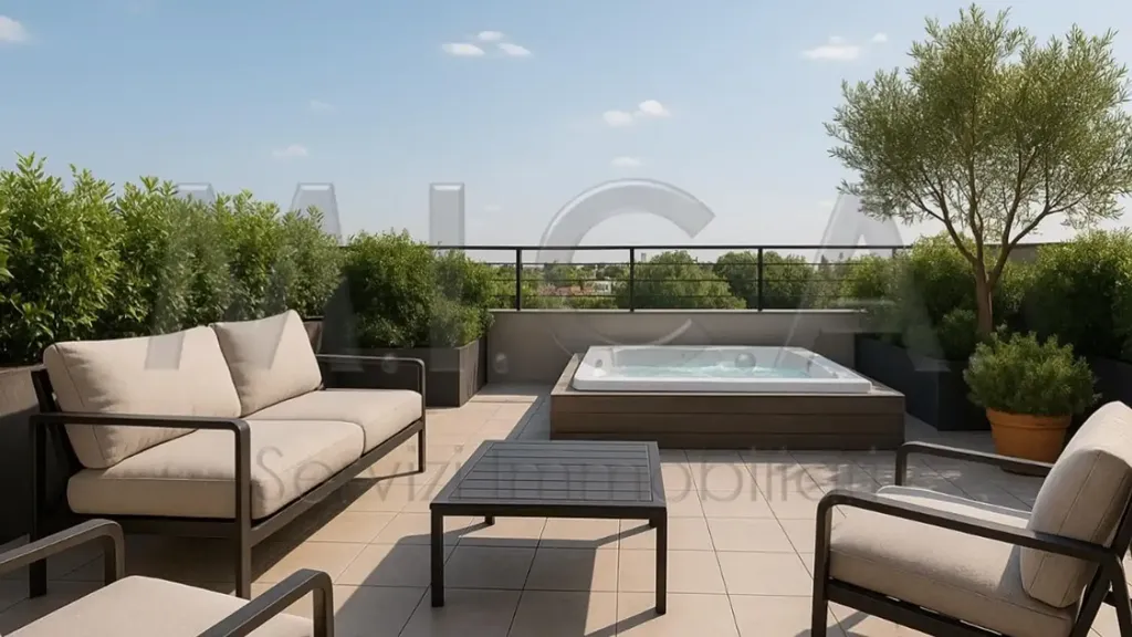 Terrass - Modern Bicamere with Terrace in Treviso