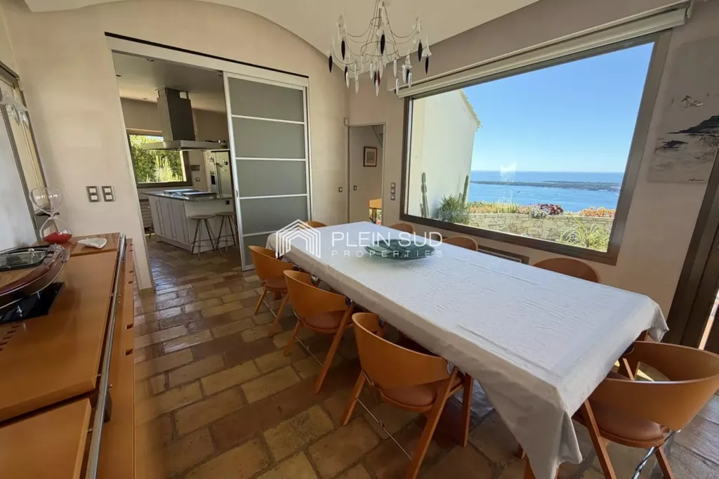 Salle à manger - Villa d'Architecte avec Vue Mer à Super-Cannes