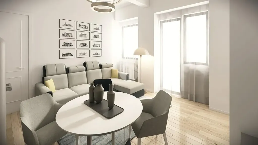 Soggiorno - Rustic-Style Flat with Balcony in Fleming, Rome