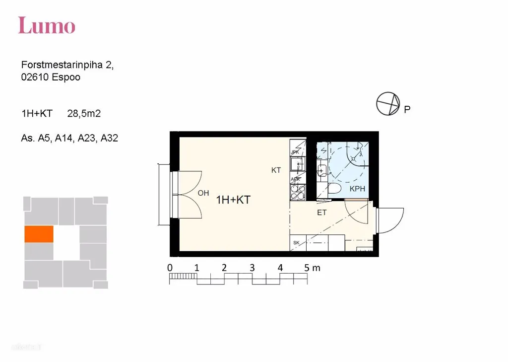 1-room apartment in FI