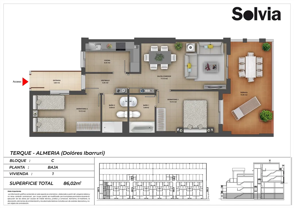 Plan - Residential Complex with Pool in Terque, Almería