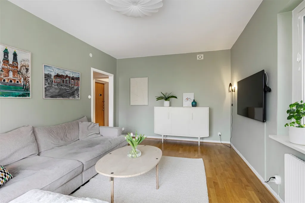 Séjour - Apartment with Balcony on Sveaplan, Eskilstuna