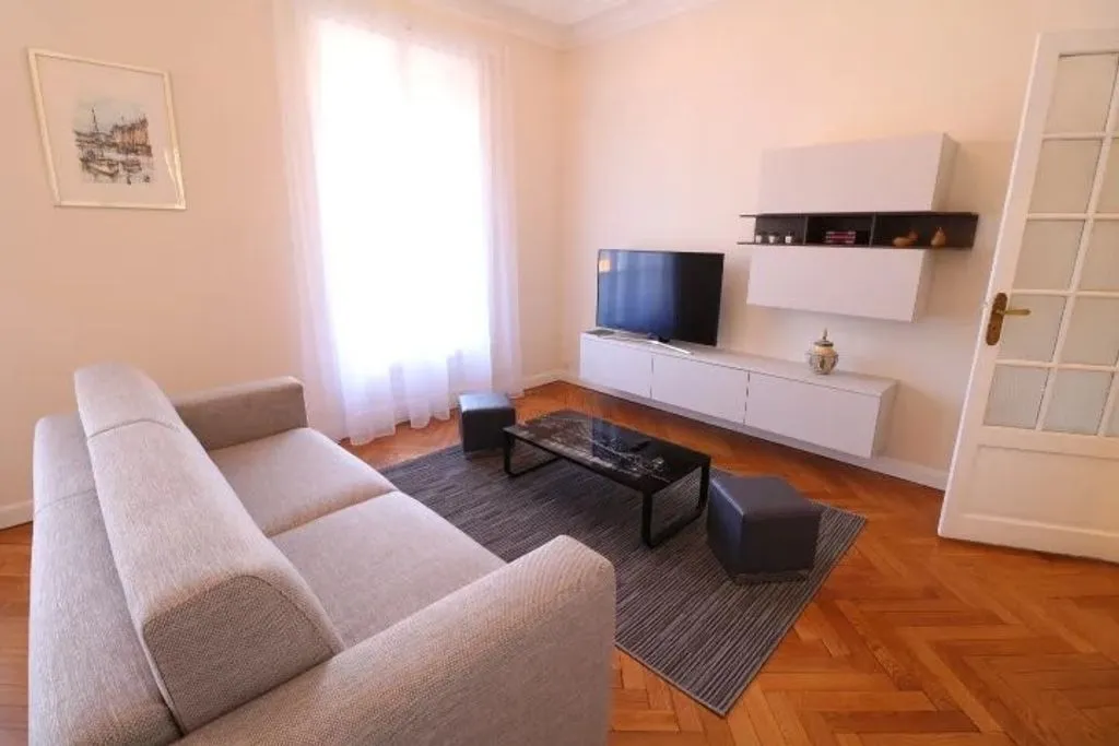 Living Room - Luxury Flat with Balcony in Cannes