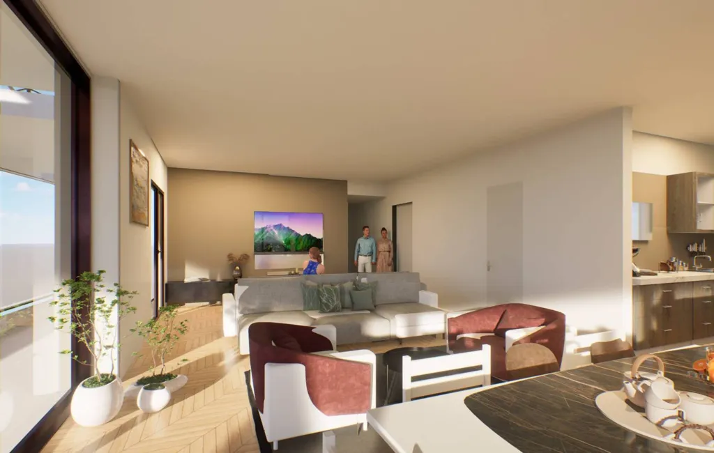 Living Room - Luxury Flat with Terrace in Busto Arsizio
