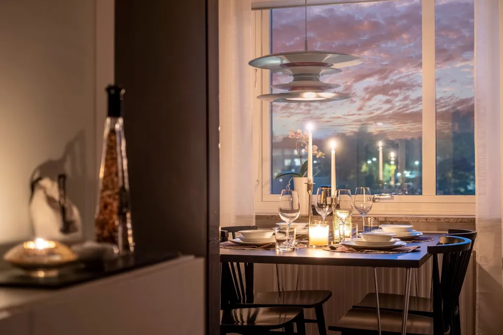 Salle à manger - Apartment with Balcony and View in Göteborg