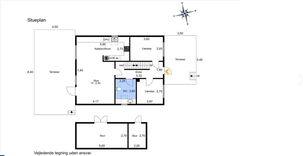 Plan - Family Villa with Balcony in Dragør