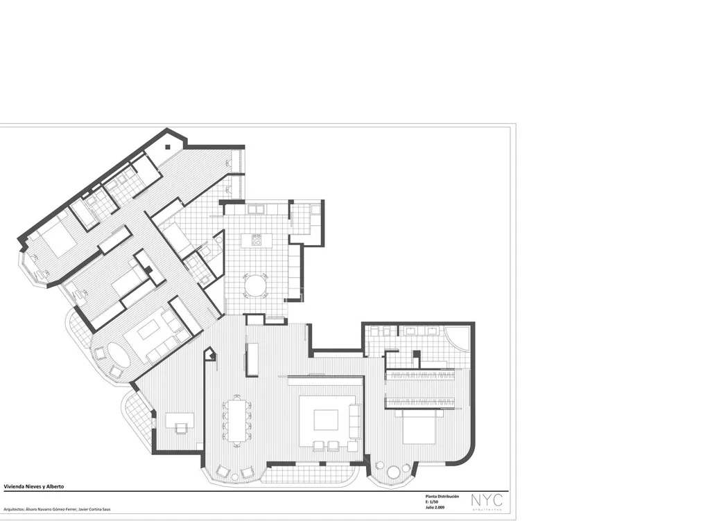 Plan - Luxury Apartment with River View in Valencia