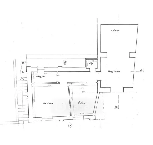 Plan - Terraced House with Garden in Siena