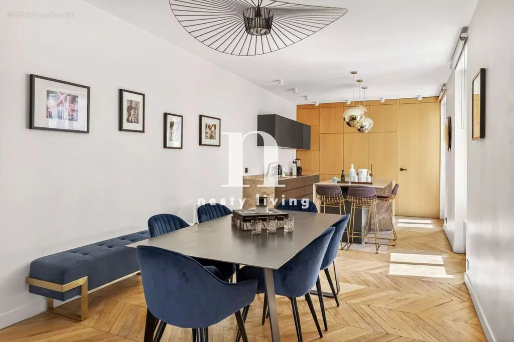 Söögituba - Architect-Refurbished Flat near Auteuil, Paris 16