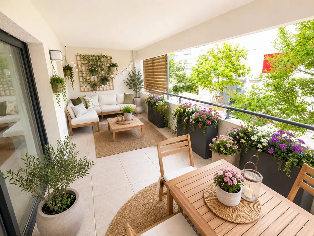 Balcon - Appartement T2 avec Terrasse dans le Quartier Ovalie à Montpellier