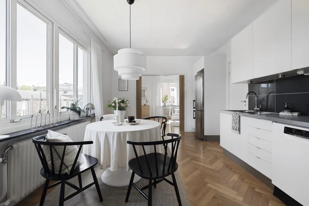 Söögituba - Charming 2-Bedroom with Central Location in Luleå