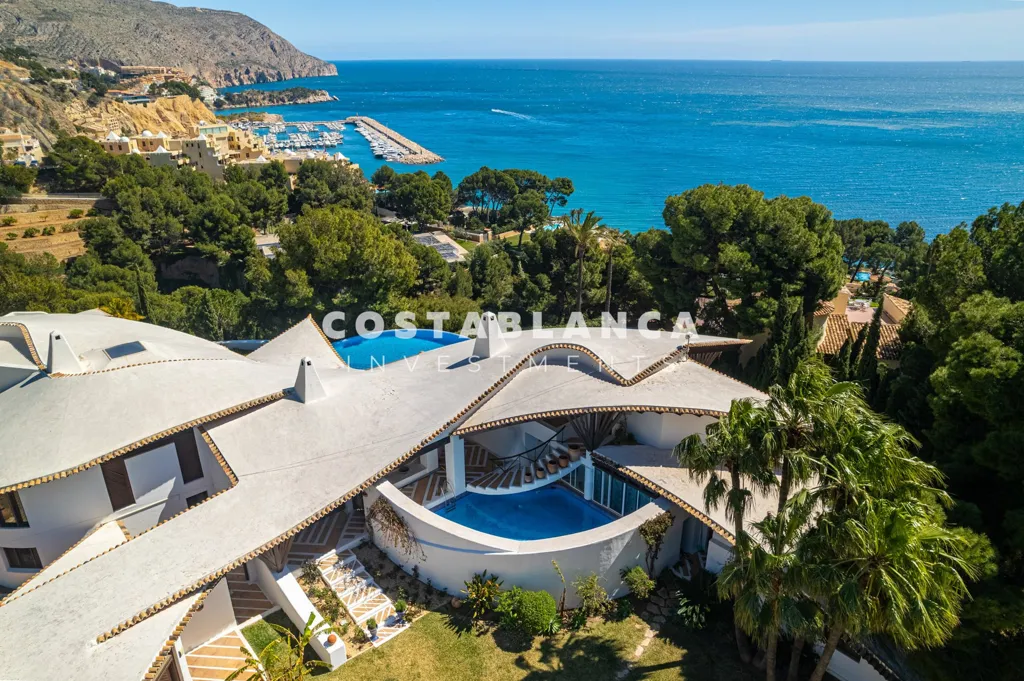 Vue aérienne - First Line Villa with Sea Views in Altea Hills