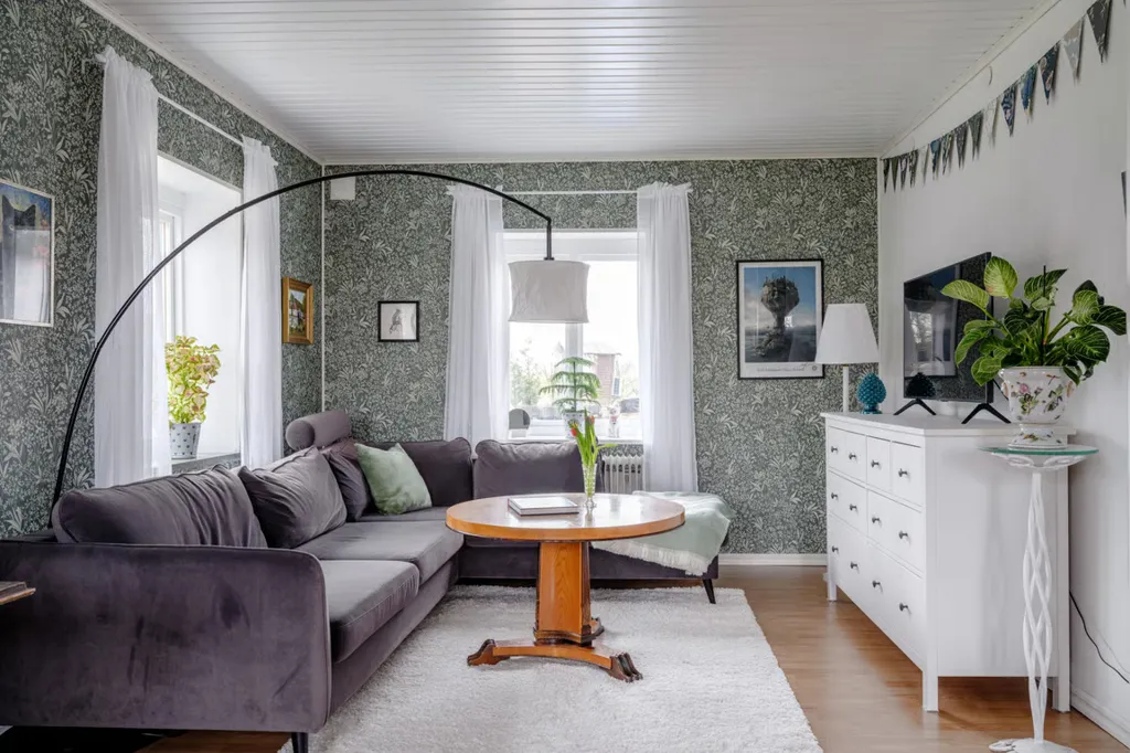 Séjour - Charmful Brick Villa with Garden in Grönby