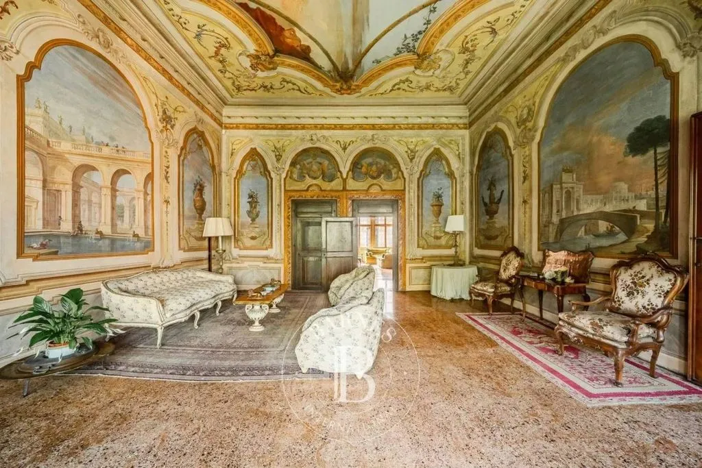 Séjour - Historic Villa with Courtyard in Padua