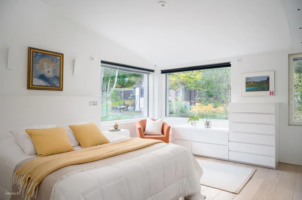 Chambres - Architect-Designed House with Sauna in Jalkaranta