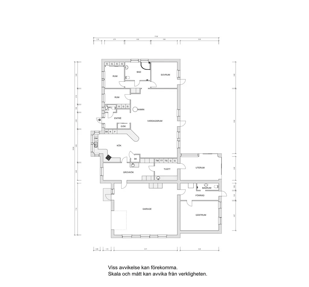 Plan - 1-Plan Villa with Solar Panels in Fleninge
