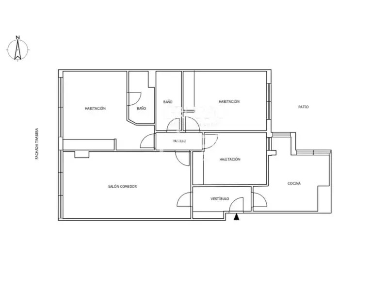 Floor Plan - Renovated Flat with Sea View in Torrecedeira