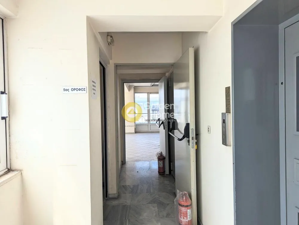 Hallway - Corner Office Building with Terrace in Plaka Square