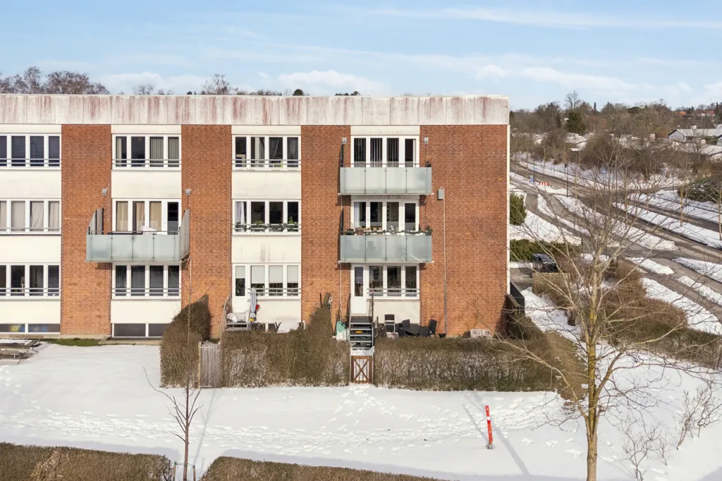 Vue aérienne - Apartment with South-Facing Garden in Birkerød