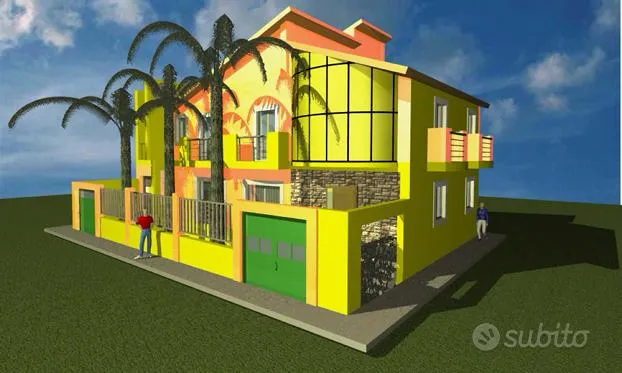 Single-Storey House with Mansard in Urban Area