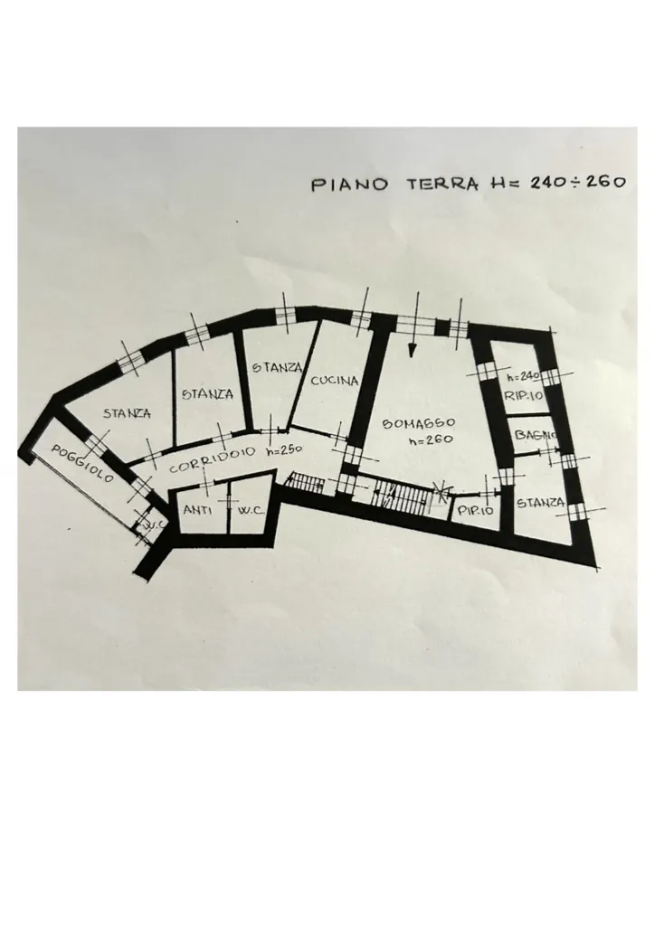 Plan - Historic Terraced House in Smarano, Predaia