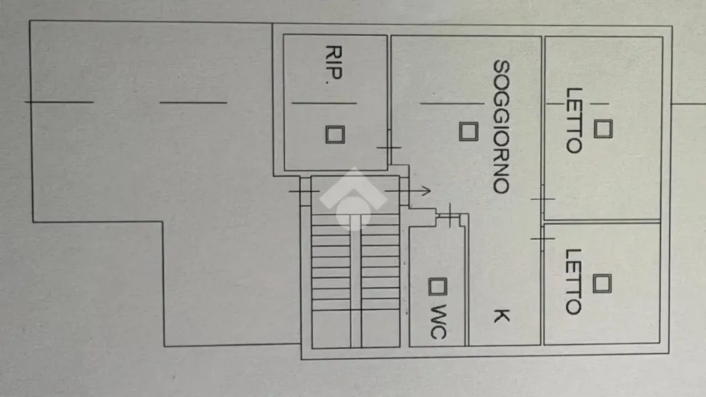Plan - Apartment with Panoramic Terrace in Rende