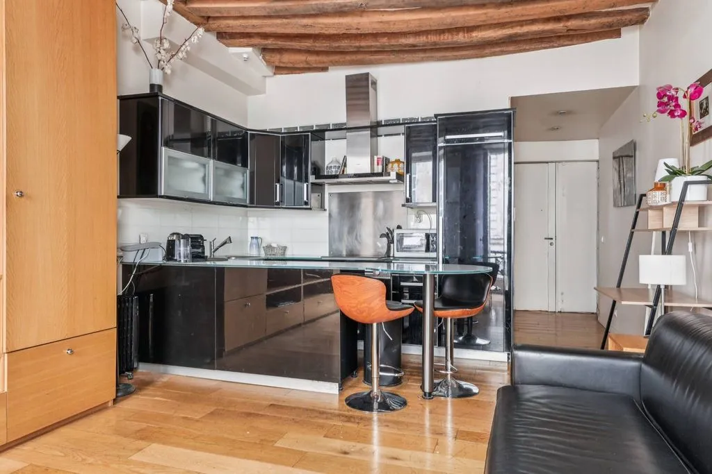 Köök - Studio Flat with Historic Charm in Saint-Germain