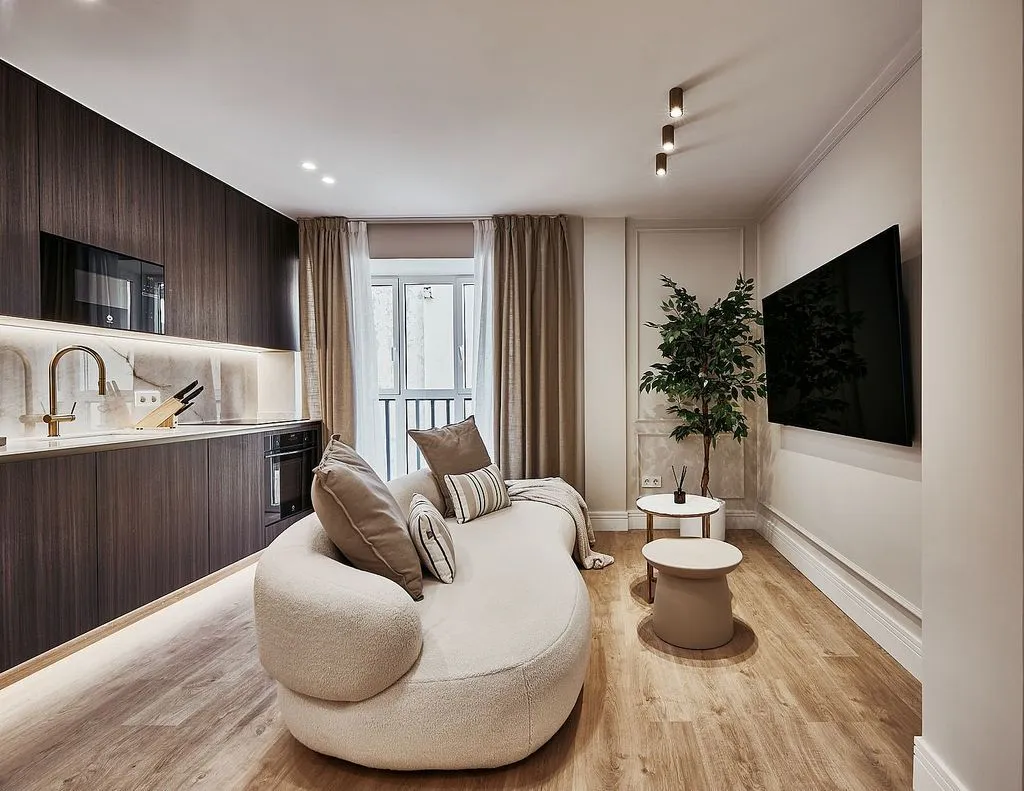 Séjour - 2-Bedroom Flat with Air Conditioning in Chueca