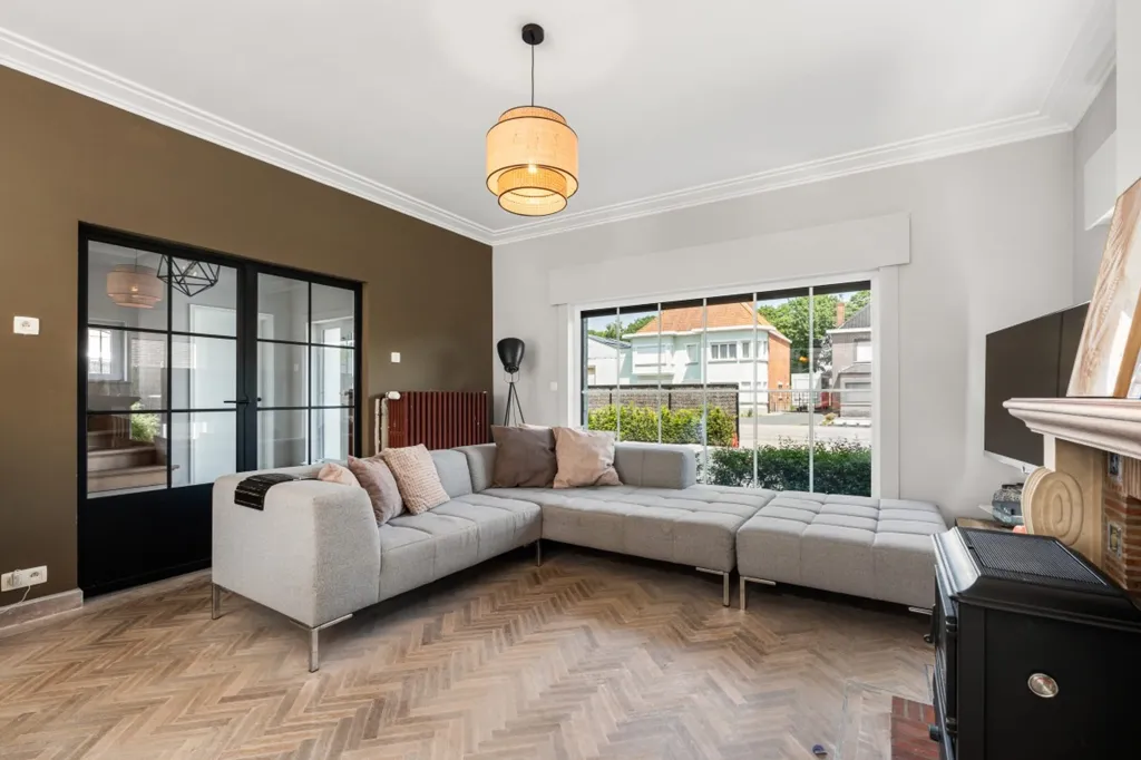 Séjour - Maison 4 Façades avec Grand Jardin à Wielsbeke