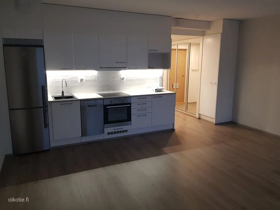 Cuisine - Studio Flat with French Balcony in Lappeenranta Centre