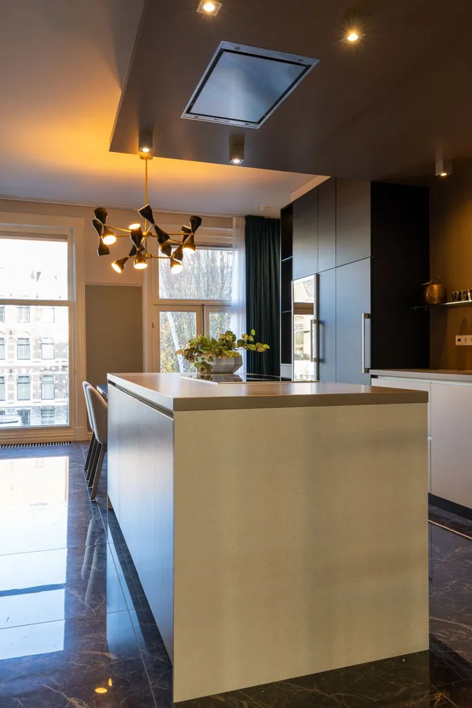 Köök - Monumental Apartment with Terrace in Rotterdam