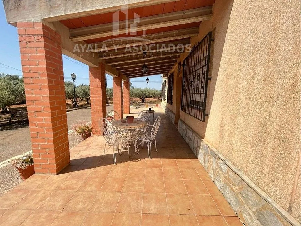 Terrass - Rustic Finca with A/C in La Aljorra