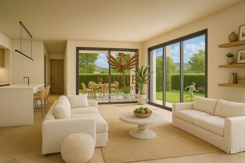 Séjour - Maison 4 Pièces avec Jardin à Bormes-les-Mimosas