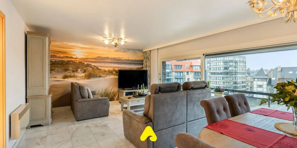 Salle à manger - Appartement Central avec Vue sur la Place à De Panne