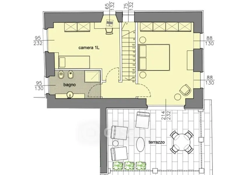 Plan - Duplex with Lake View in Arizzano