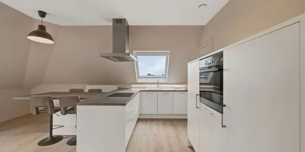 Cuisine - Appartement Neoclassique avec Terrasse à Ruddervoorde