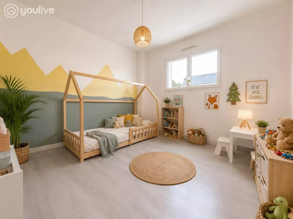 Chambres - Maison 6 pièces à Briollay