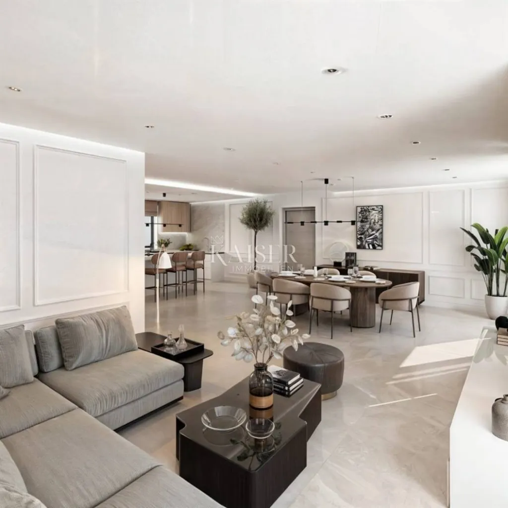 Living Room - Modern House with Pool in Brtonigla
