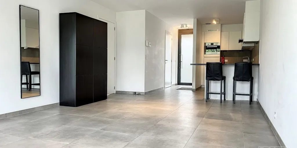 Köök - Modern Apartment with Terrace in Diepenbeek