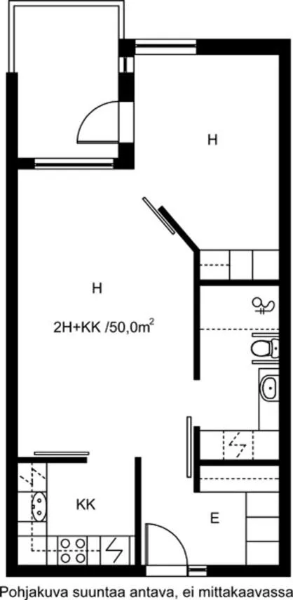Plan - Senior-Friendly Duplex with Balcony in Taka-Töölö