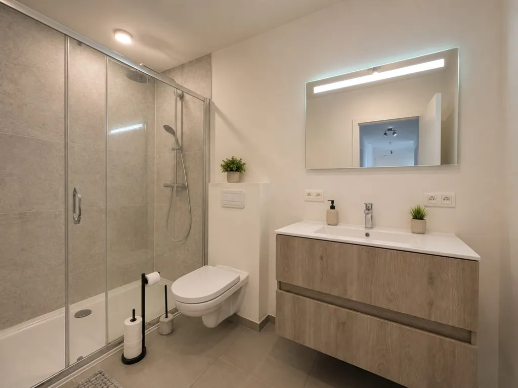 Bathrooms - House with Canal View in Zelzate