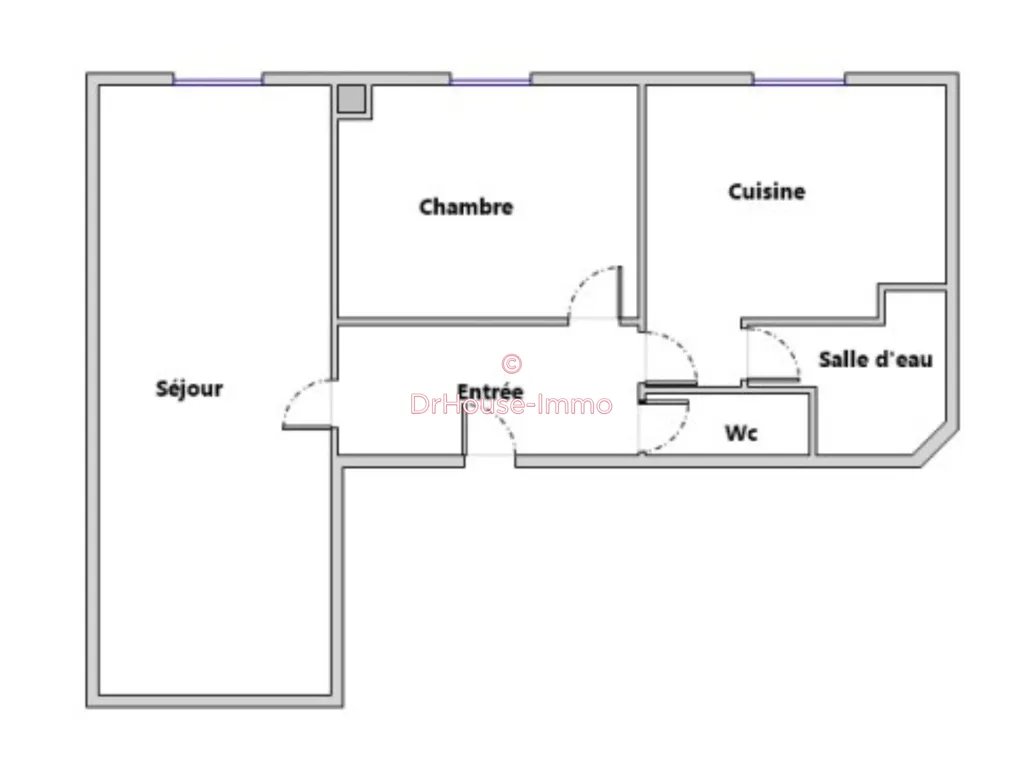 Plan - Appartement T2 en Centre-ville à Gaillac