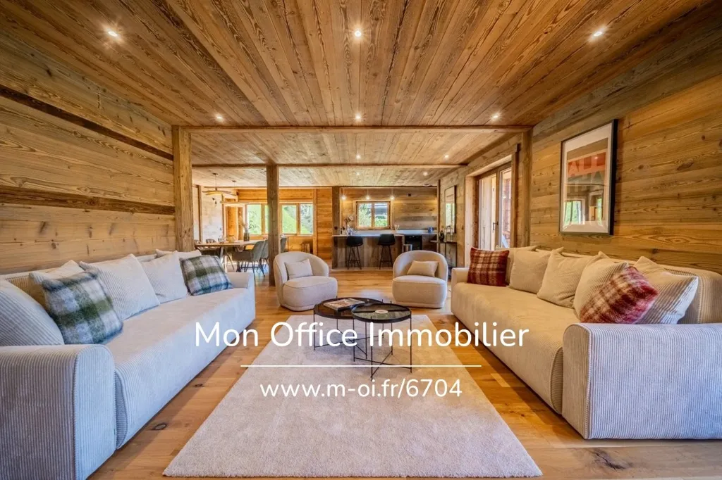 Séjour - Corps de Ferme Rénové en Chalets à Manigod