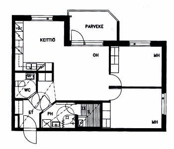 Appartement 3 pièces à Mäntsälä