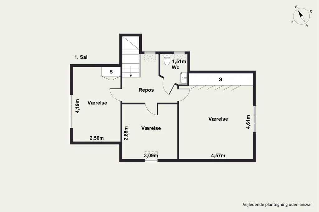 Floor Plan - Rustic Villa with Garden in Viborg