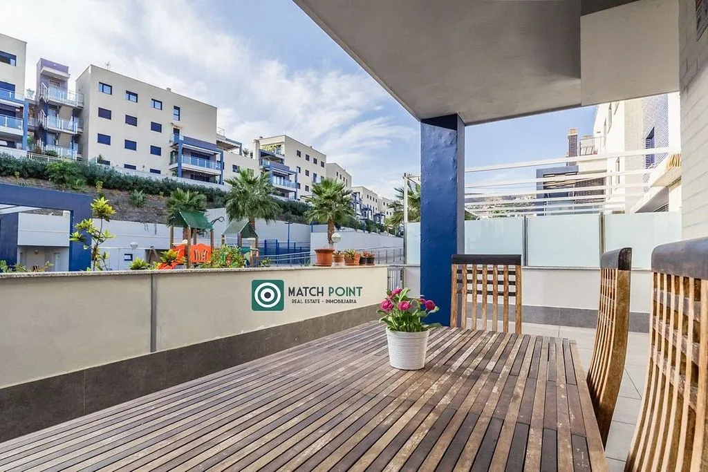Balcony - Apartment with Pool and Terrace near Cabria Beach